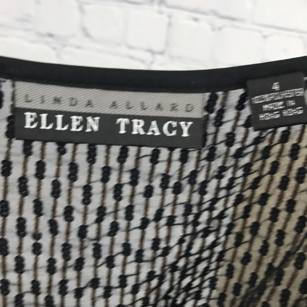 LINDA ALLARD ELLEN TRACEY Beaded Tank Top sz 4 - Picture 5 of 6